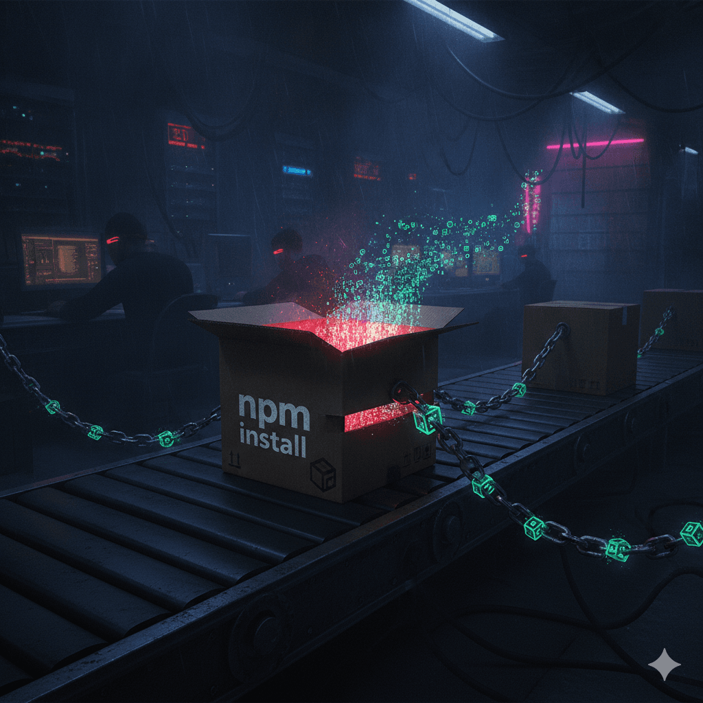 supply chain attack illustration