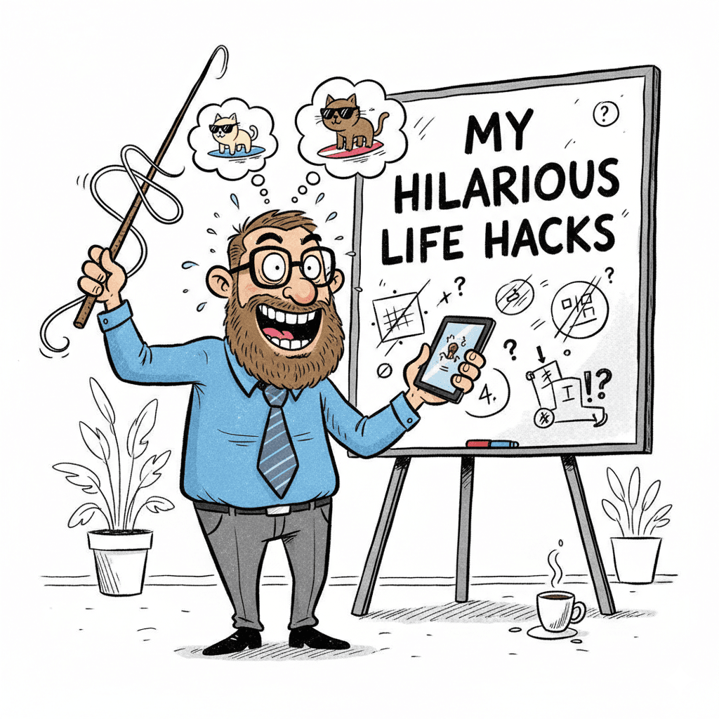funny guy presenting